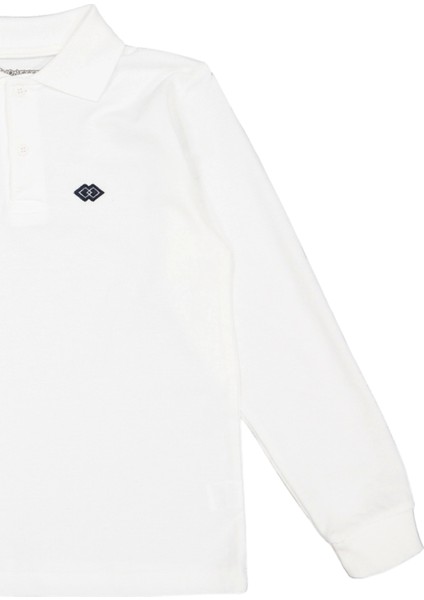 Kız Erkek Çocuk Polo Yakalı Uzun Kollu Okul Tişört 3'lü Set - Çocuk Giyim modelleri