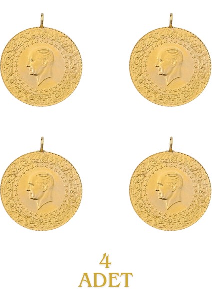 4 Adet Eski Tarihli Yarım Altın fiyatları