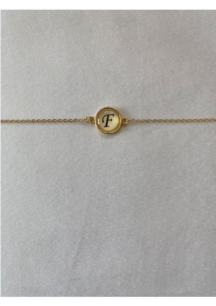 F Harfli Bileklik Altın Renk fiyatları