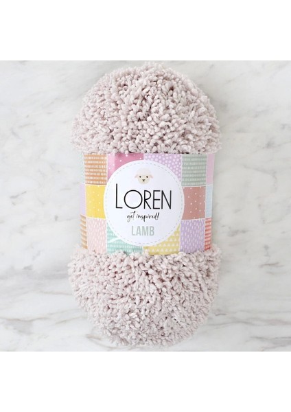 Loren Lamb Açık Bej El Örgü Ipi - R055 - 34420