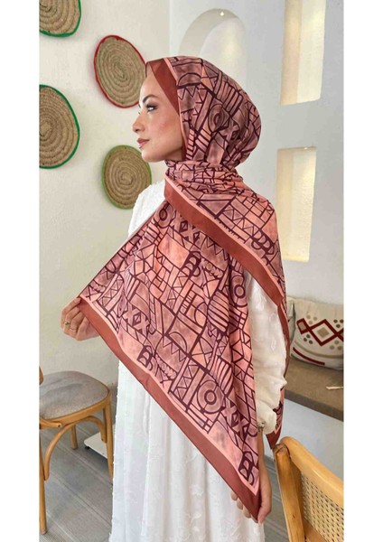 Geometrik Desen Ithal Soft Kumaş Şal