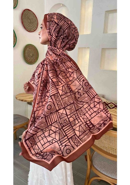 Geometrik Desen Ithal Soft Kumaş Şal modelleri