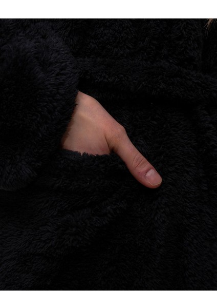 Siyah Renk Wellsoft Sabahlık&pijama Takımı