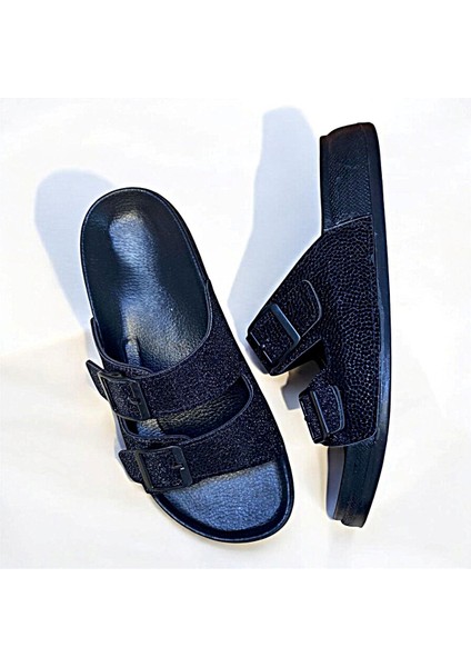 Simli Tokalı Siyah Ortopedik Bayan Terliği fiyatları