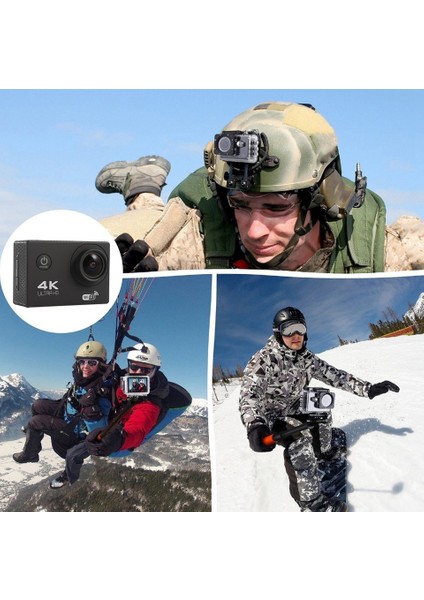 4K Ultra Hd Spor Aksiyon Kamerası – 2.4g Rf Kumandalı, Wifi, 16MP, 170° Geniş Açı, 30M Su Geçirmez, 2.0" Lcd, 900MAH Batarya, Anti Shake Dsp, 64GB Tf Kart Desteği H16R indirimleri