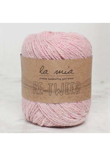 La Mia Re-Tweed Açık Pembe Melanj El Örgü Ipi - L101 - 34414