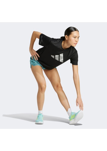 ADI365 Running Essentials Brand Love Kadın Mavi Koşu Şortu.- fiyatları