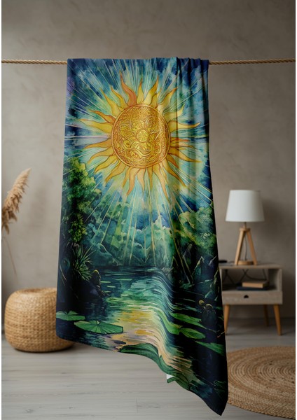 Modern Desenli Dijital Baskı Plaj Deniz Havlusu Peştamal 80X160 cm BRS040 fiyatları