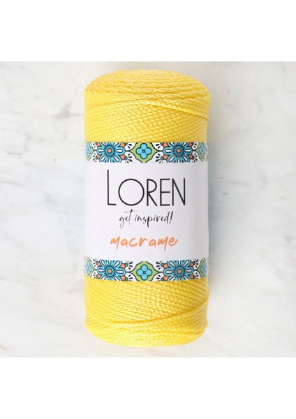 Loren Macrame Sarı El Örgü Ipi - Rm 055 - 34330