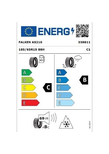 185/65 R15 88H Euroall Season AS210 Oto 4 Mevsim Lastiği (Üretim Yılı:2025) fiyatları