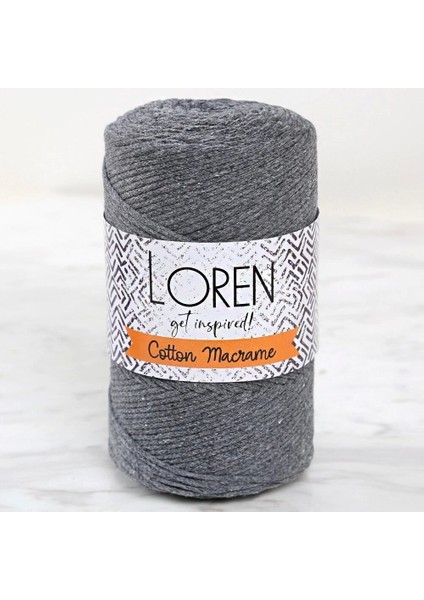 Loren Cotton Macrame Gri - R081 - 34358