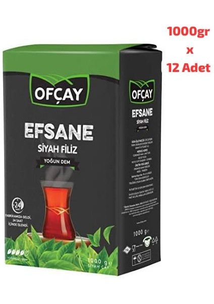Efsane Filiz Çay 1 kg x 12 Paket