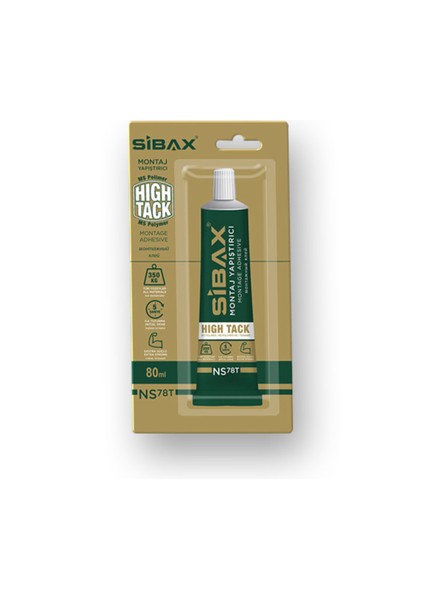 NS78T Hibrit High Tack Beyaz 80ML – Evde Hızlı ve Kolay Montaj Çözümü