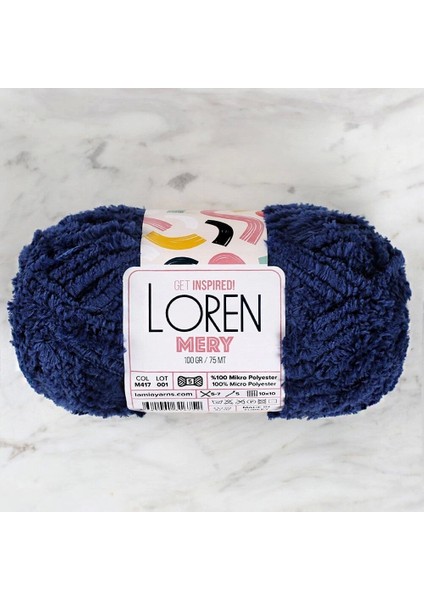 Loren Mery Petrol Mavisi El Örgü Ipi - M417 - 34322 modelleri