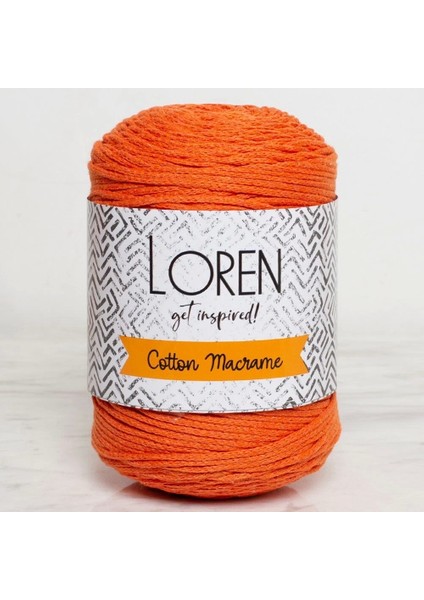 Loren Cotton Macrame Turuncu - R096 - 34370
