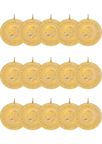 15 Adet Eski Tarihli Çeyrek Altın