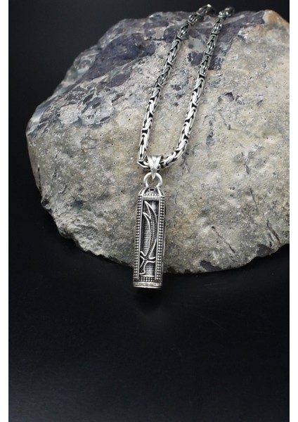 Cevşen Hz. Ali Zülfikar Kılıcı 925 Ayar Gümüş Kolye Kral Zincir 2mm 902178 fiyatları