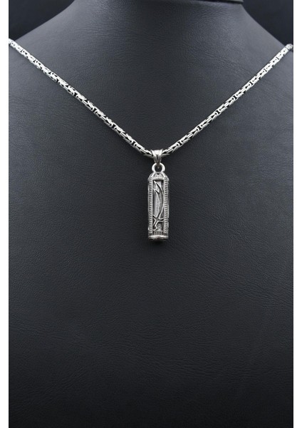 Cevşen Hz. Ali Zülfikar Kılıcı 925 Ayar Gümüş Kolye Kral Zincir 2mm 902178 fırsatları