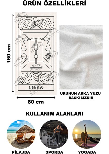 Modern Desenli Dijital Baskı Plaj Deniz Havlusu Peştamal 80X160 cm BRS032 fırsatları