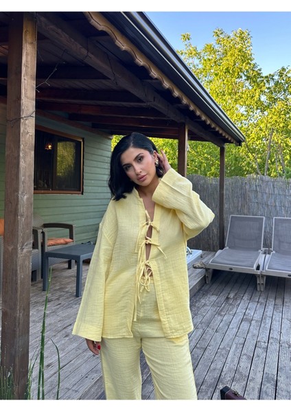 Önü Bağlamalı Muslin Takım indirimleri