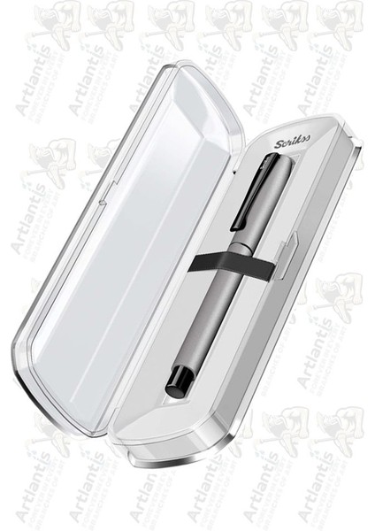 Karnaval Roller Mavi Pilot Kalem Gümüş Gri Renkli Kristal Hediye Kutulu 1 Adet Hediye Kutulu Roller Pilot Kalem