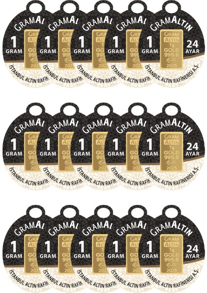 15 Gram 24 Ayar Iar Gramaltın ( 1gr x 15 Adet )
