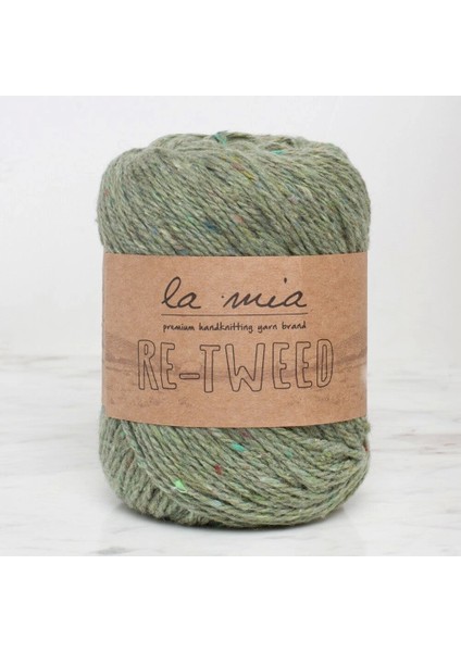 La Mia Re-Tweed Yeşil Melanj El Örgü Ipi - L173 - 34415