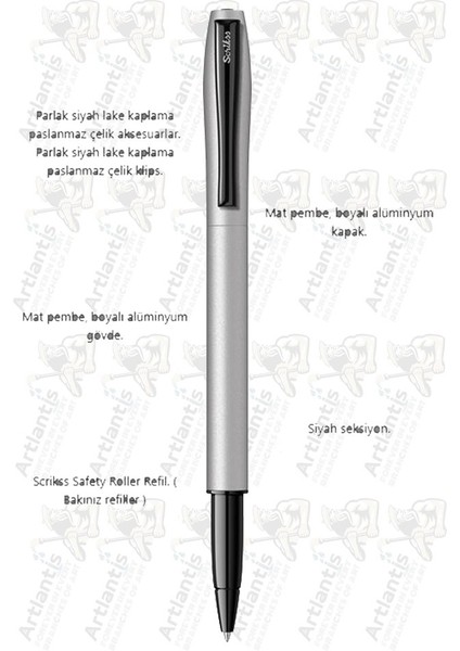 Karnaval Roller Mavi Pilot Kalem Gümüş Gri Renkli Kristal Hediye Kutulu 1 Adet Hediye Kutulu Roller Pilot Kalem fiyatları