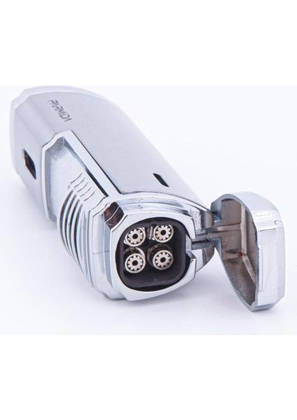 Jet Alevli Metal Puro Çakmağı - Gümüş - PCM0510 fırsatları