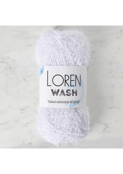 Loren Wash Optik Beyaz El Örgü Ipi - R001 - 34262