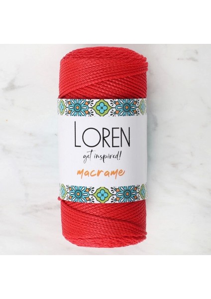 Loren Macrame Kırmızı El Örgü Ipi - Rm 0100 - 34334