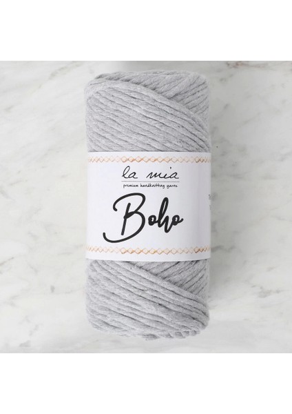 La Mia Boho Açık Gri Büküm Makrome Ipi - L044 - 34210