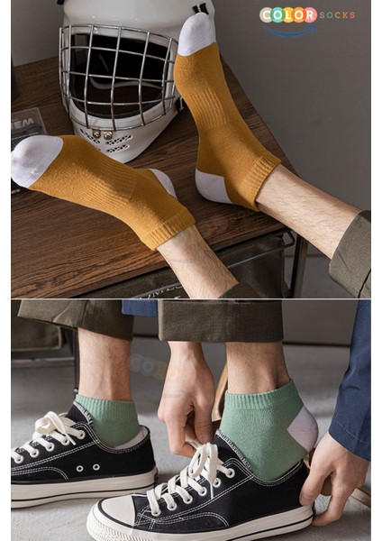 8 Çift Erkek Sport Patik Çorap Seti fırsatları