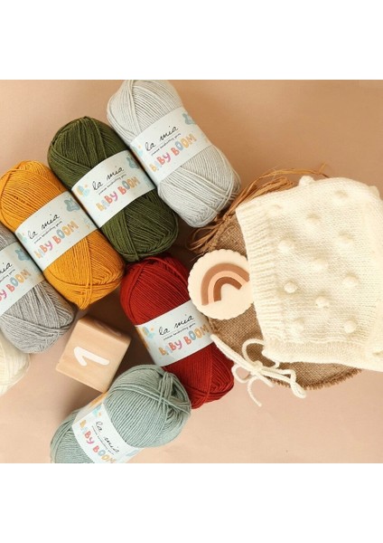 La Mia Baby Boom Gri El Örgü Ipi - 1000 - 34117 modelleri