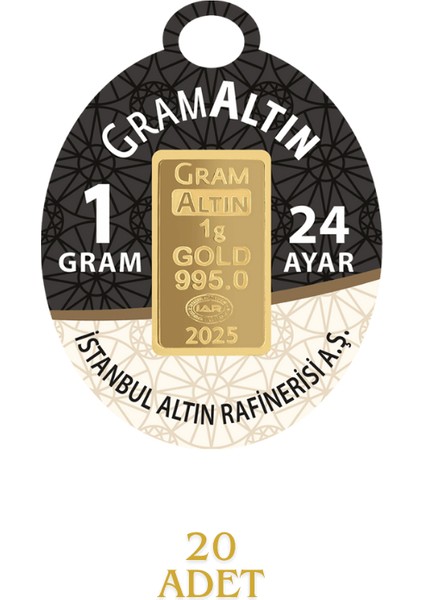 20 Gram 24 Ayar Iar Gramaltın ( 1gr x 20 Adet ) fiyatları