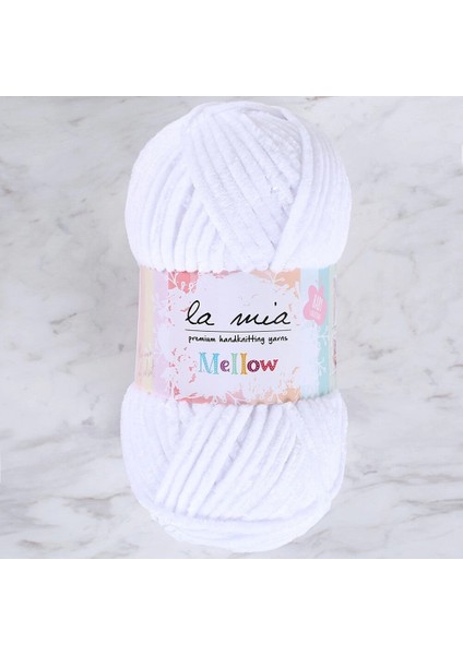 La Mia Mellow Beyaz El Örgü Ipi - 901 - 34150