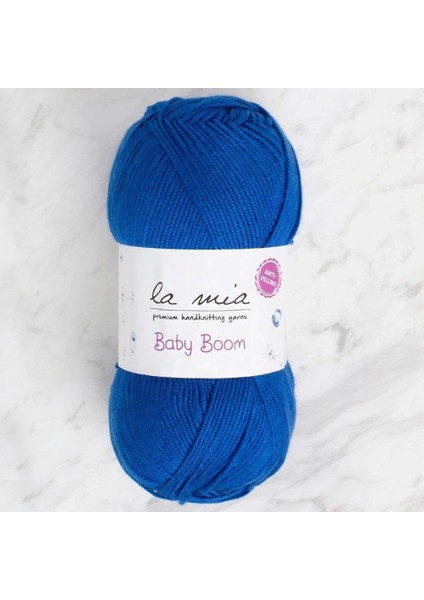 La Mia Baby Boom Saks Mavi El Örgü Ipi - 605 - 34126