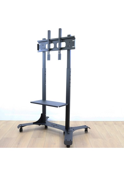 Tv Standı - Tekerli Tv Askısı - Hareketli Tv Standı - 32" - 65" Tv Ile Uyumlu - Metal - Siyah - Stvs1 modelleri