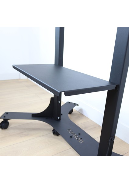 Tv Standı - Tekerli Tv Askısı - Hareketli Tv Standı - 32" - 65" Tv Ile Uyumlu - Metal - Siyah - Stvs1