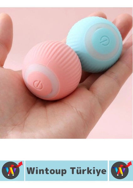 Eğlenceli Zararsız Pet Evcil Hayvan Eğitici Kedi Köpek Silikon 3 Modlu Şarjlı Interaktif Oyun Topu indirimleri