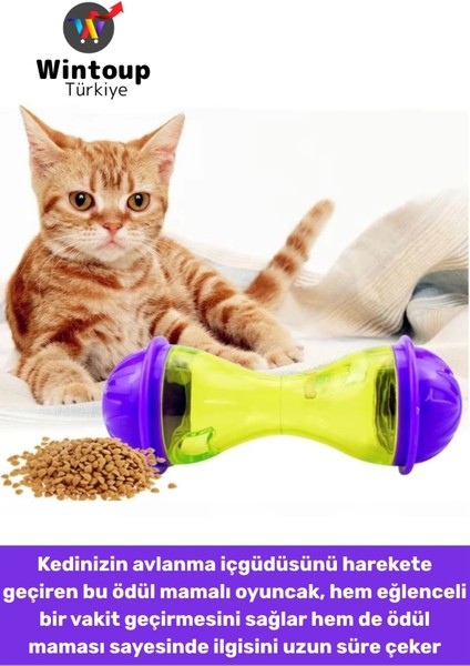 Evcil Hayvan Kedi Avlanma Içgüdüsü Geliştiren Eğlenceli Interaktif Kedi Ödül Mamalı Oyuncak