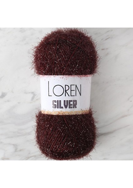 Loren Sılver Kahverengi El Örgü Ipi - RS0093 - 34089