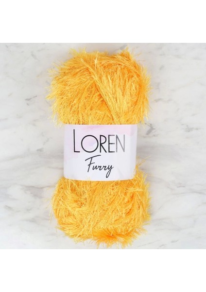 Loren Furry Hardal Sarısı El Örgü Ipi - RF075 - 34063