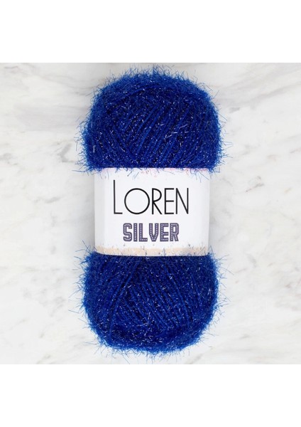 Loren Silver Saks Mavisi El Örgü Ipi - RS0004 - 34092