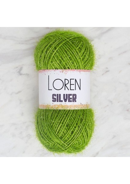 Loren Silver Yeşil El Örgü Ipi - RS0047 - 34099