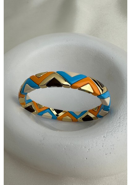 Özel Seri Porselen Kaplama Gold V Detay Lastik Bileklik fiyatları