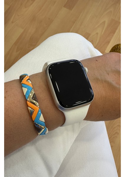 Özel Seri Porselen Kaplama Gold V Detay Lastik Bileklik modelleri