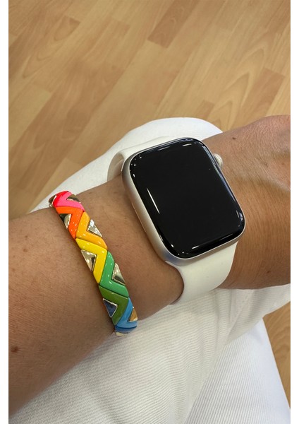 Özel Seri Porselen Kaplama Gold V Detay Lastik Bileklik modelleri