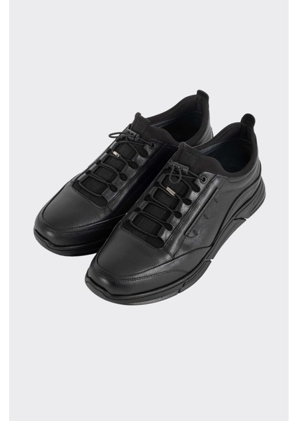 Lastik Bağcıklı Hakiki Deri Casual Erkek Ayakkabı modelleri