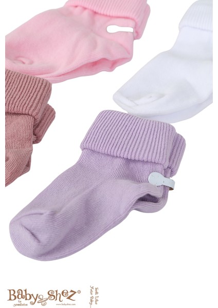 Organik Pamuklu 6'lı Yenidoğan Kız Bebek Çorap fiyatları